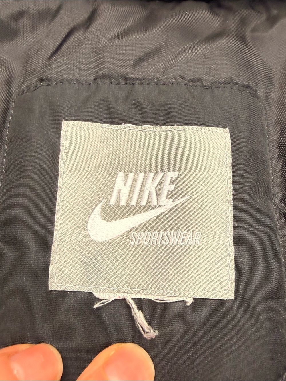 Nike Black Jacket with Tan Faux Fur Hood Trim - removable hood & fur - Picture 4 of 13